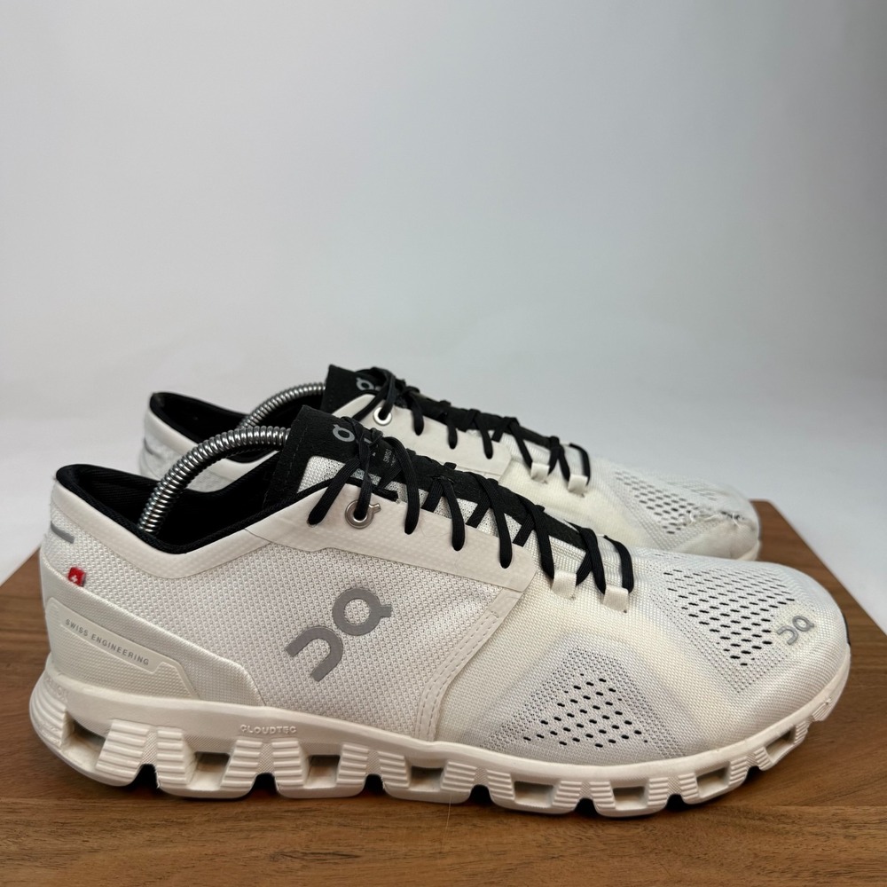 Mens On Cloud X 3 AD White Mesh Athletic Running Sneakers Shoes Size 11‎ M GUC